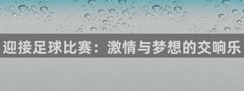 迎接足球比赛：激情与梦想的交响乐